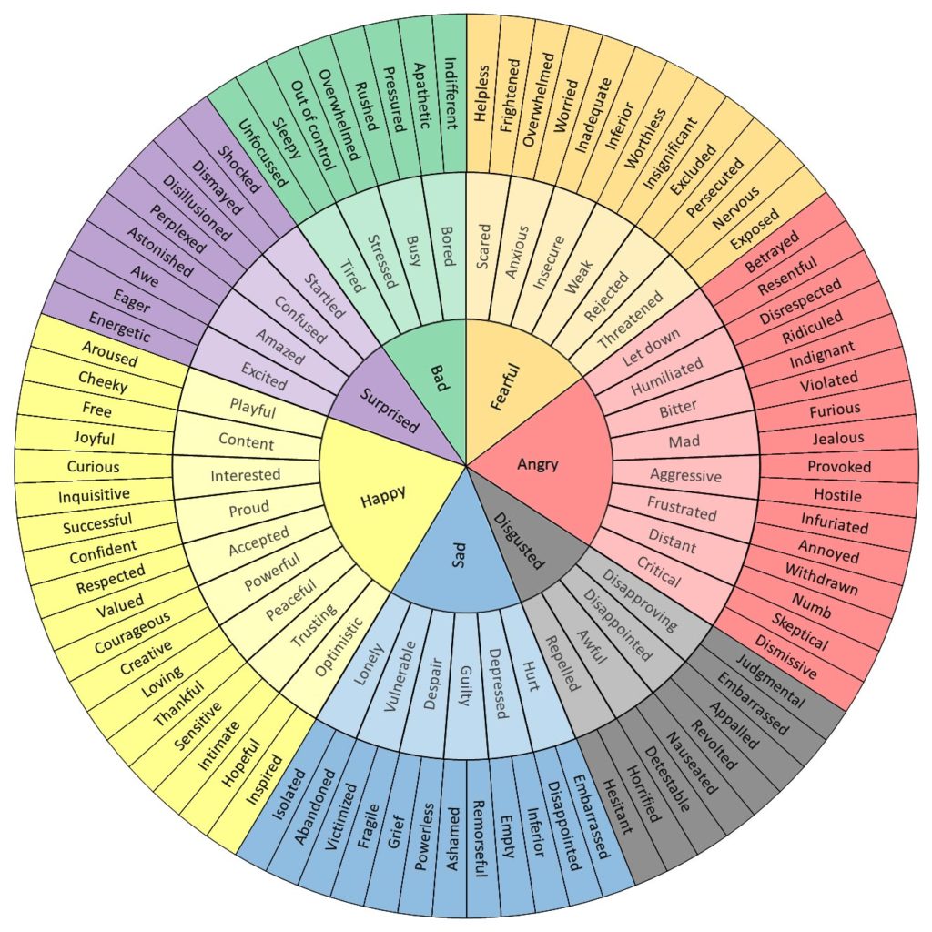 Emotional wheel